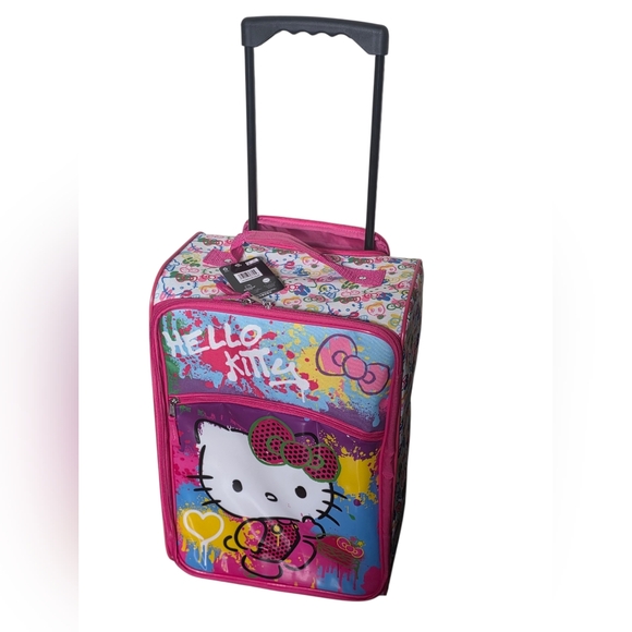 Hello Kitty 18-Inch Carry-On Travel Pilot Case Luggage Suitcase - Picture 1 of 5